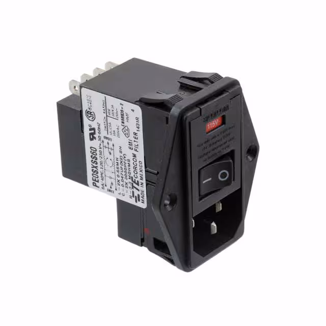 4-6609929-0 TE Connectivity Corcom Filters  Power Entry Modules (PEM)